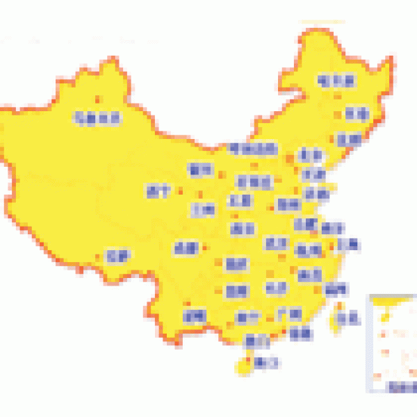 แผนที่ประเทศจีน